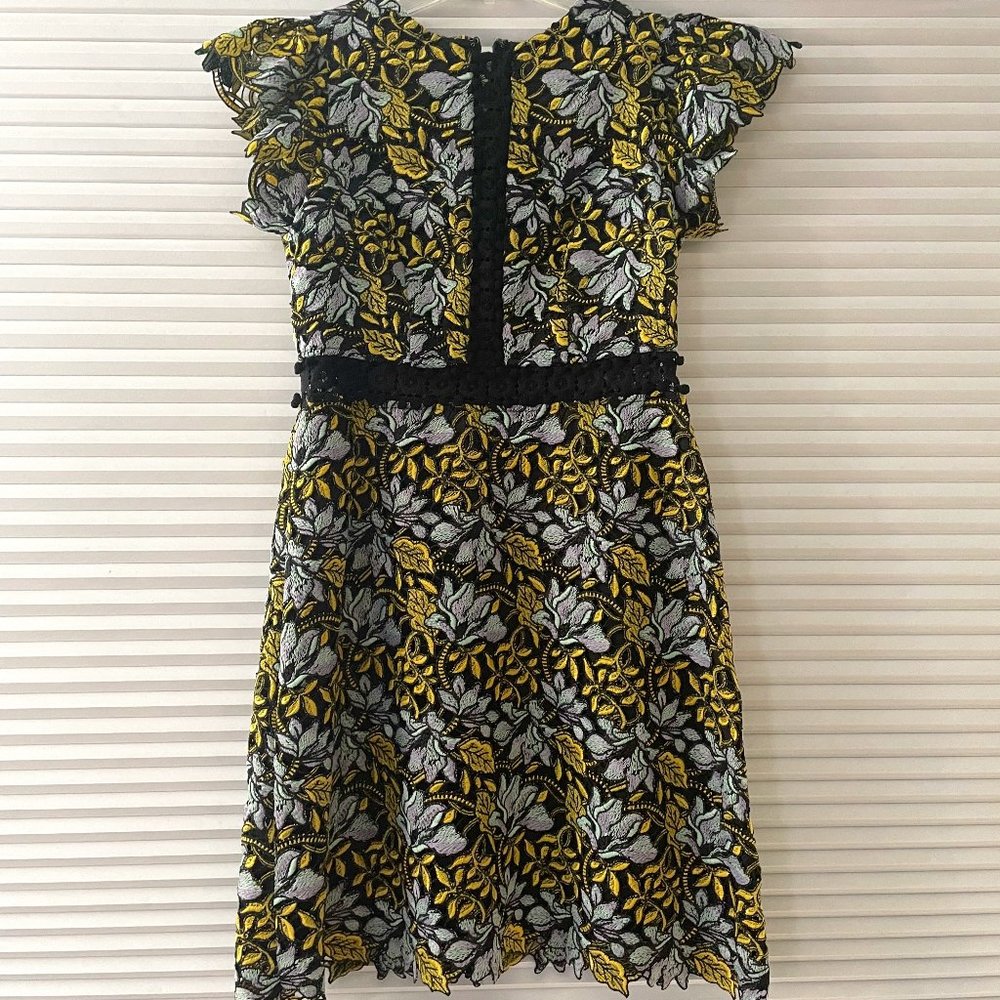 Cynthia Rowley Short Sleeve Lace Mini Dress - RARE!
